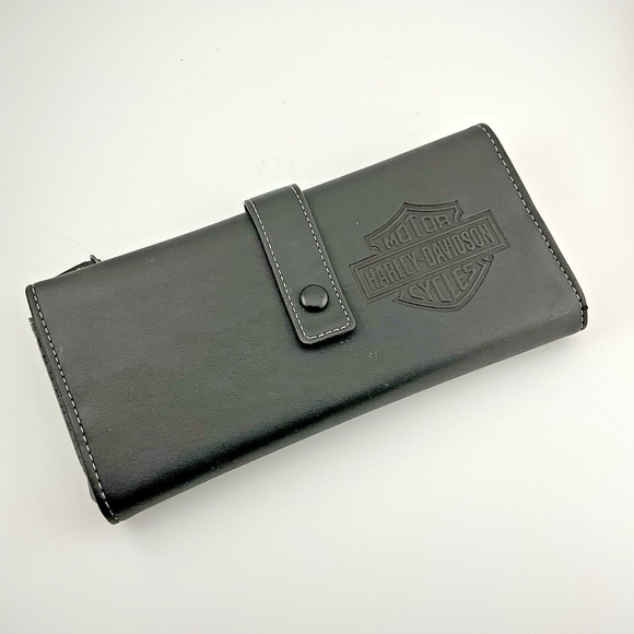 Harley Davidson Travel Tech Tri-Fold Men Wallet 9 x 4 inches - Picture 1 of 9